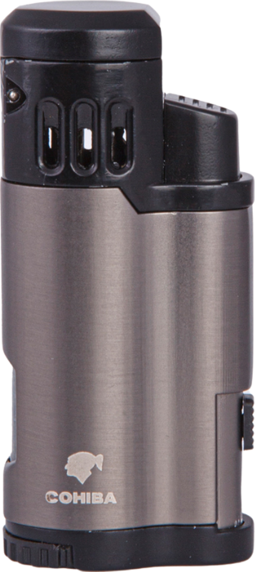 3 Torch Pürmüz Gunmetal-Siyah Metal Puro Çakmağı