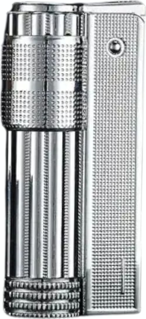 PremiumQuality Tek Alevli Gümüş Metal Muhtar Çakmağı
