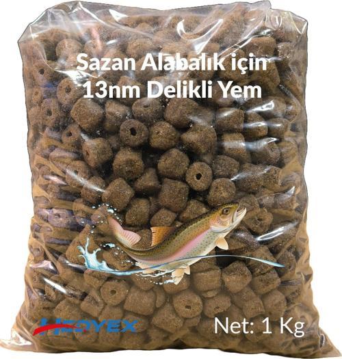 13nm Delikli Palet Yem 1Kg Sazan Alabalık için Delikli Yem