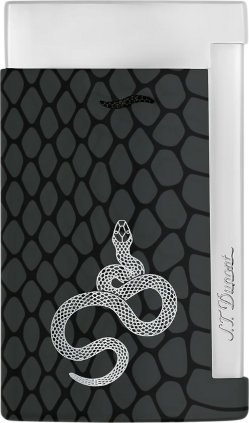 S.T. Dupont Lacquered Slim 7 Siyah Puro Çakmağı 27076
