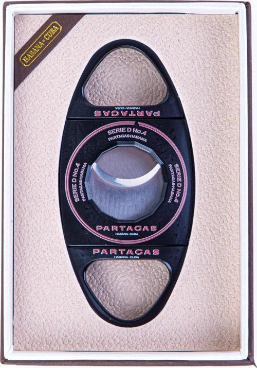 Partagas Özel Üretim Siyah Metal Puro Makası Kesici