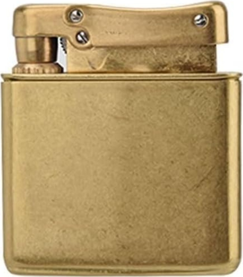 Tek Alevli Fırçalı Gold Metal Benzinli Çakmak