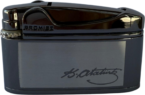 Promise Soft Flame Gunmetal Atatürk İmzalı Metal Çakmak