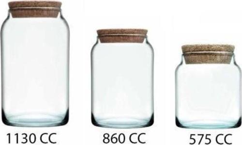 Aware Collection Mantar Kapaklı Kavanoz 3 Lü (43573+43583+43593)