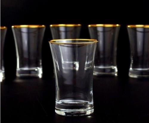 Azur Bardak Altın Yaldızlı 210 Cc 3 Adet
