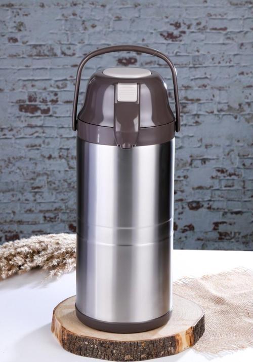 2009 Pompalı 4,5 Lt İçi Dışı Çelik Termos Mor Renk