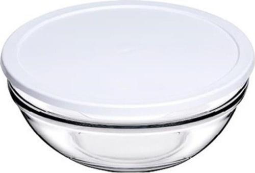 Saklama Kabı Beyaz Plstik Kapaklı 20 Cm 1700 Cc