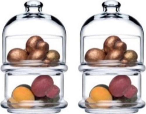 96985 2'Li Villa Patisserie Kapaklı Servis Kasesi (167Cc_90Cc)