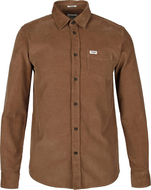 Erkek Regular Fit 100% Pamuk Kahverengi Gömlek - W5A14A211