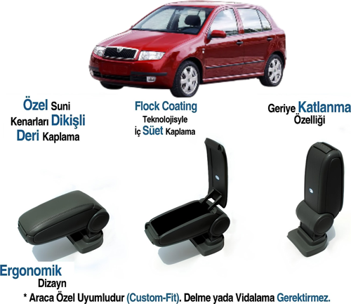 SKODA FABIA MK1 ARACA ÖZEL KOL DAYAMA KOLÇAK VİDASIZ 1999 2000 2001 2002 2003 2004 2005 2006 2007