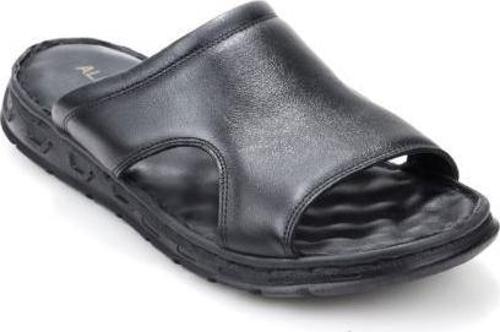 Papuçcity Aldmr 802 Ortopedik Erkek Masaj Tabanlı Hakiki Deri Terlik