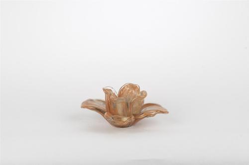 Somon Çiçek Cam Dekoratif 16x7cm
