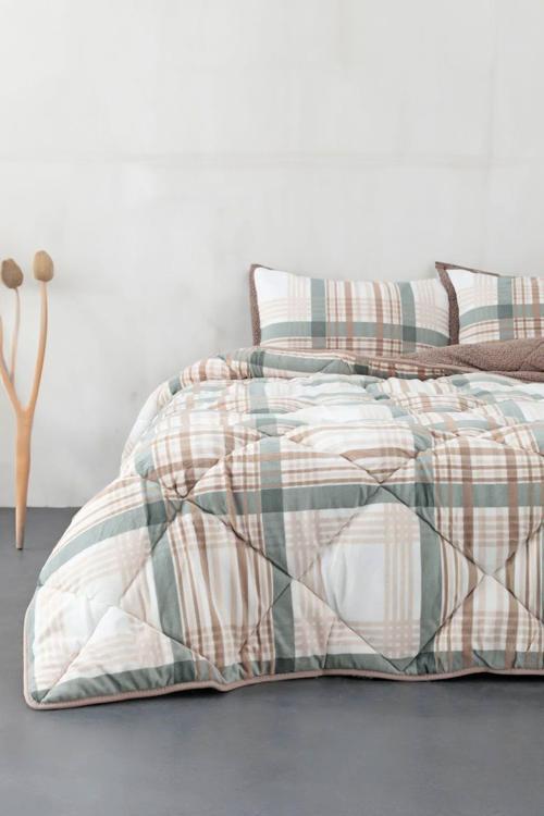 Comforter Çift Kişilik Yorgan Seti Wera Yeşil