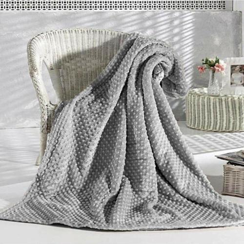 Çift Kişilik Pearl Tomurcuk Battaniye - Gri