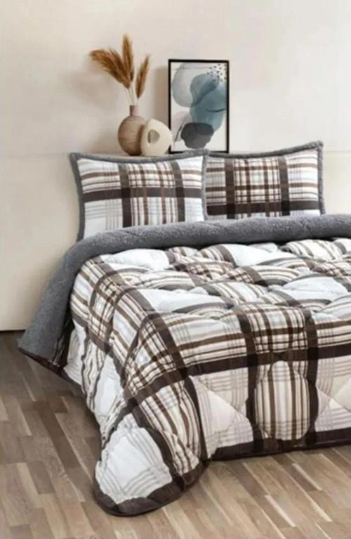 Bella Comforter Çift Kişilik Yorgan Set Wera Gri