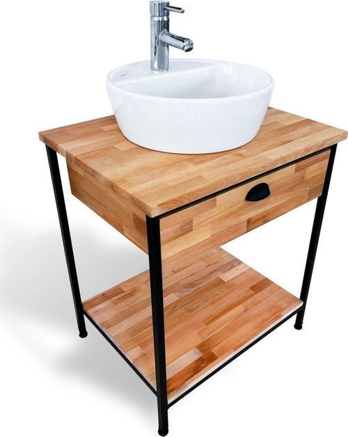 Ahşap Banyo Dolabı - Masif Banyo Dolabı - Modern Banyo Dolabı
