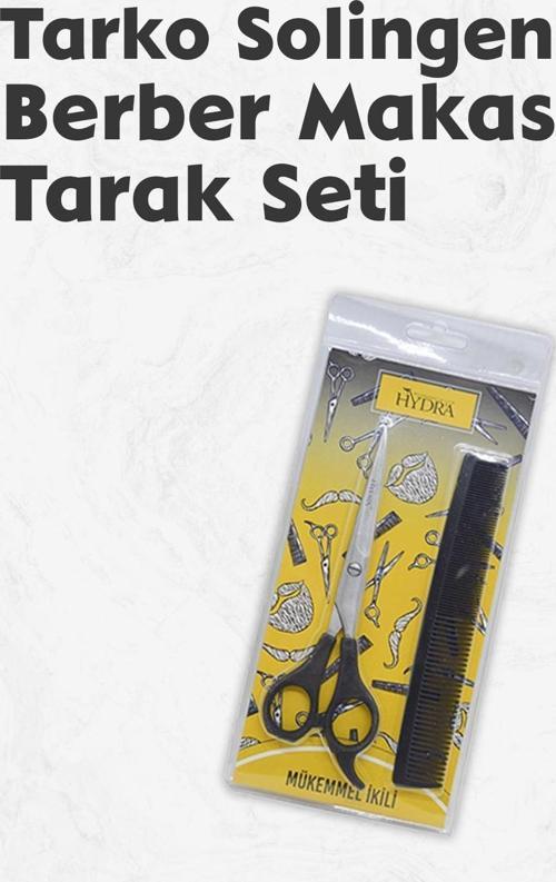Hydra Mükemmel Ikili Profesyonel Berber Makası+Tarak Set 700