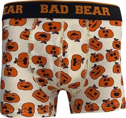 Pumpkin Off-White Beyaz Balkabağı Desenli Erkek Boxer