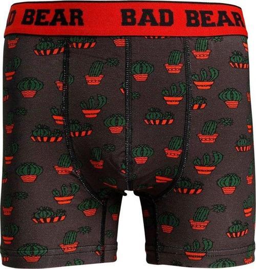 Cactus Antrasit Kaktüs Desenli Erkek Boxer