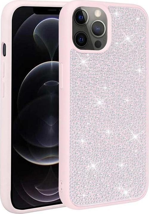 Apple iPhone 14 Pro Max Kılıf Parlak Taşlı Tasarım Zore Ston Kapak