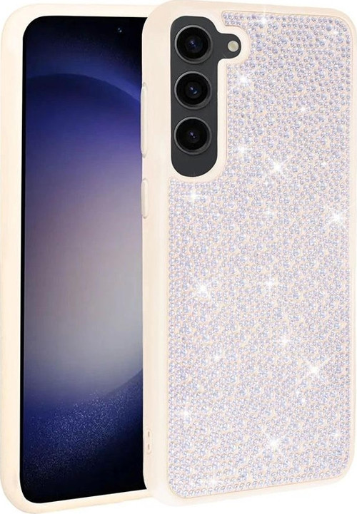 Galaxy S23 Kılıf Parlak Taşlı Tasarım Zore Ston Kapak