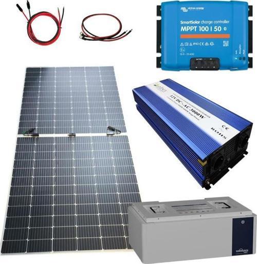 2700W Marin Solar Paketi 450W Esnek Panel 3000W UPS İnverter 2.6KW Lityum Batarya