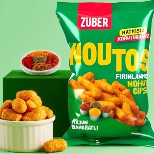 Nessiworld Züber Noutos Fırın Nohut Cipsi 55 Gr Kajun Baharatlı