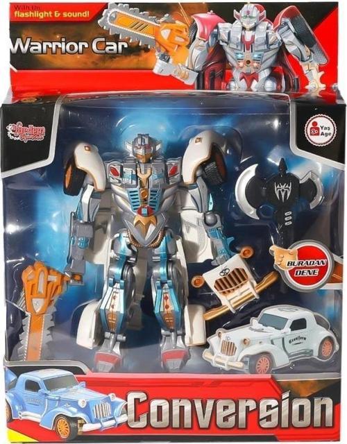 Nessiworld HW-668-1-2 Işıklı Dönüşebilen Robot Araba -Vardem