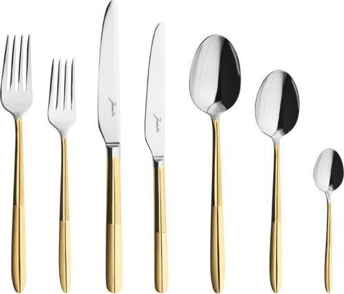 9401 Altın 12 Kişilik 84 Parça Gold Çatal Kaşık Bıçak Seti