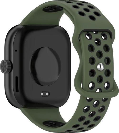 Redmi Watch 4 Uyumlu Delikli Yumuşak Silikon Kordon Kayış
