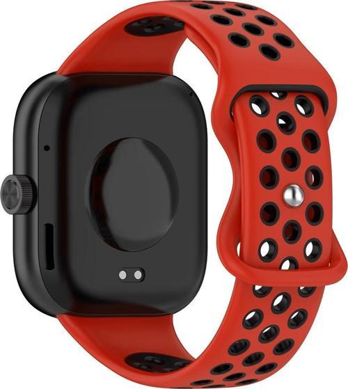 Redmi Watch 4 Uyumlu Delikli Yumuşak Silikon Kordon Kayış