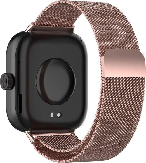 Redmi Watch 5 Uyumlu Hasır Milano Metal Kordon Kayış