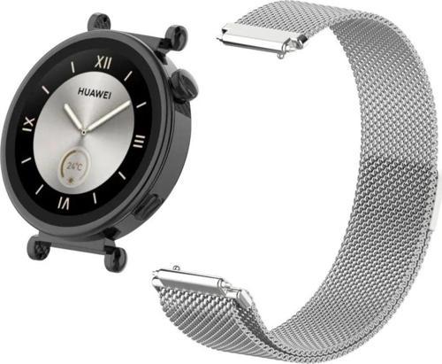Huawei Watch Gt 4 (41Mm) Uyumlu Metal Hasır Kordon 18Mm
