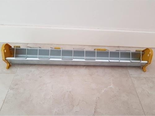 75 Cm Güvercin Civciv Metal Galvaniz Yemlik