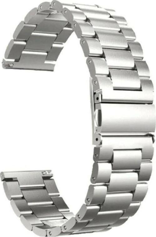 Amazfit Bip / Bip 3 / Bip 3 Pro Uyumlu Paslanmaz Çelik Metal Kordon 20Mm