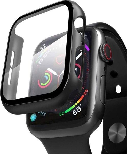 Apple Watch 44Mm Tpu Çerçeveli Ekran Koruyuculu Ön Çerçeve Kılıf