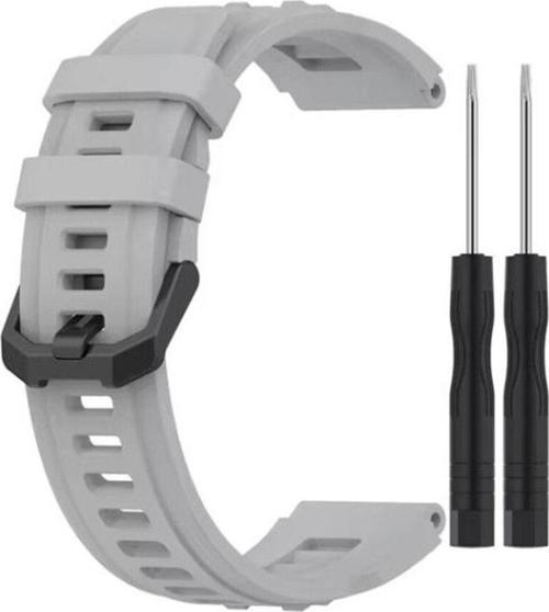 Amazfit T- Rex Ultra Uyumlu Tokalı Silikon Kordon Kayış+Ikili Tornavida