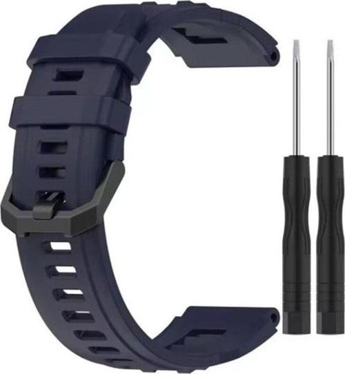 Amazfit T- Rex Ultra Uyumlu Tokalı Silikon Kordon Kayış+Ikili Tornavida