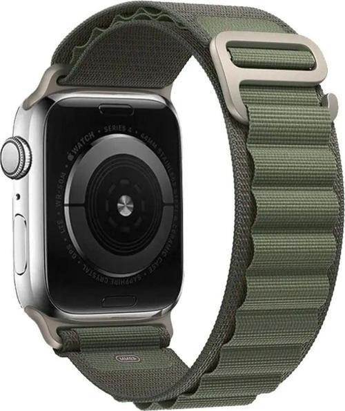 Apple Watch Seri 1/2/3/4/5/6/7/8/Se/Ultra 42Mm 44Mm 45Mm 49Mm Dikişsiz Kumaş Alpine Loop Kordon
