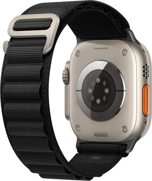 Apple Watch Seri 1/2/3/4/5/6/7/8/Se/Ultra 42Mm 44Mm 45Mm 49Mm Dikişsiz Kumaş Alpine Loop Kordon