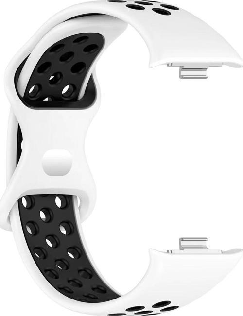 Smart Band 9 Pro Uyumlu Delikli Yumuşak Silikon Kordon Kayış