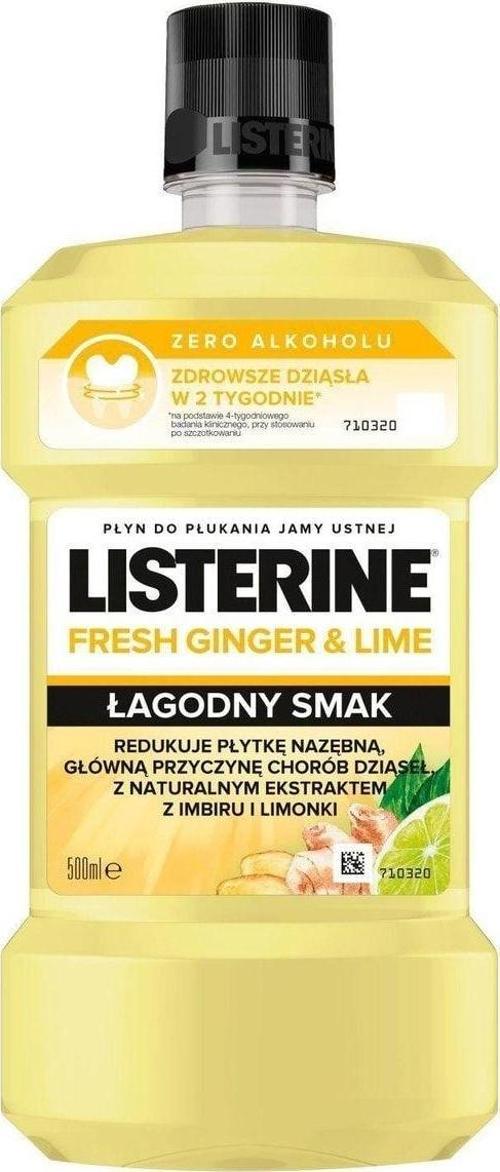 Listerin Ağız Gargarası Doğal Zencefil Ve Misket Limonu 500 Ml