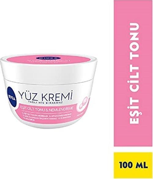 Cilt Tonu Eşitleyici Yüz Kremi 100 Ml, Eşit Cilt Tonu, 24 Saat Nemlendirici Yüz Kremi, Spf15