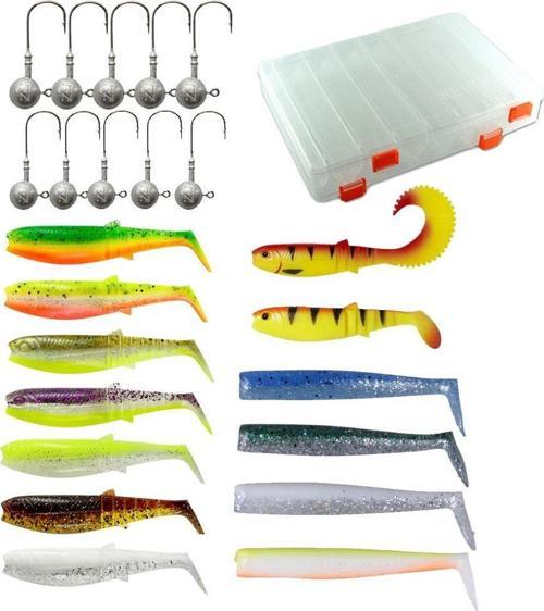YekOutdoor Savage Gear LRF Silikon At-Çek Balık Yemi Seti & Rapala Kutusu
