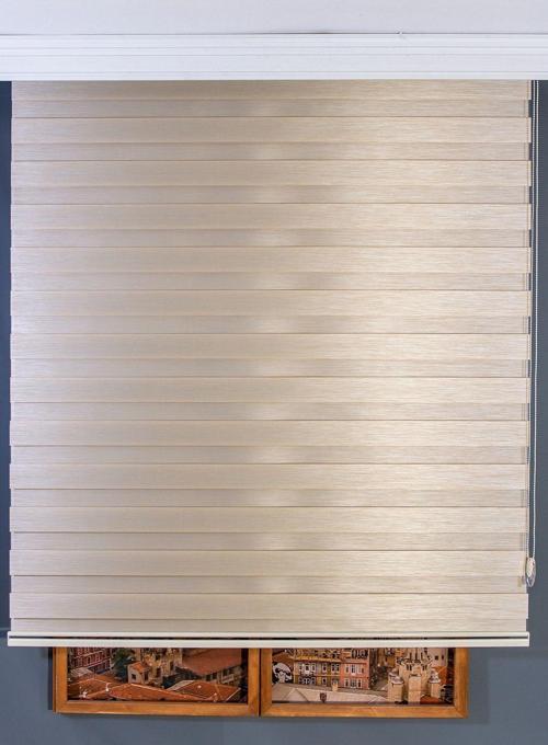 Sütlü Kahve Bambu Zebra Perde