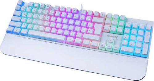 TR-MK10PD Gaming Mekanik Pudding Tuş Bilek Destekli Blue Switch Beyaz Mekanik Rgb Klavye