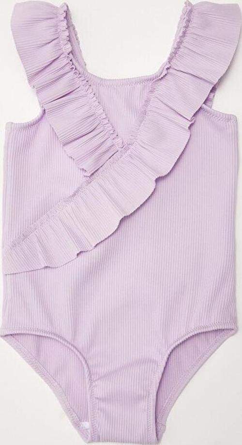 Fırfırlı Dokulu kumaş kız çocuk mayo DB200789CM