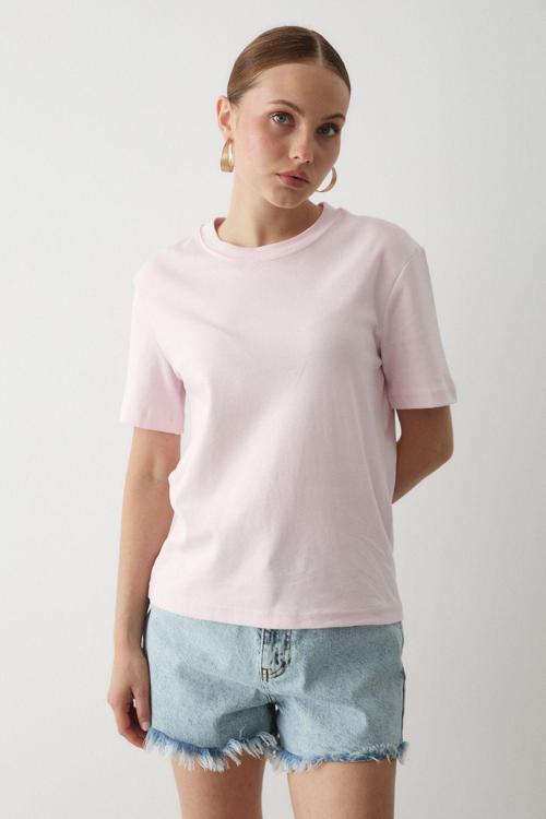 Pembe Basic Tshirt - 1075
