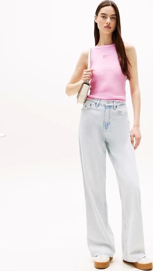 TJW SLIM GRADIENT FLAG TANK Kadın Pembe T-shirt DW0DW20920U06