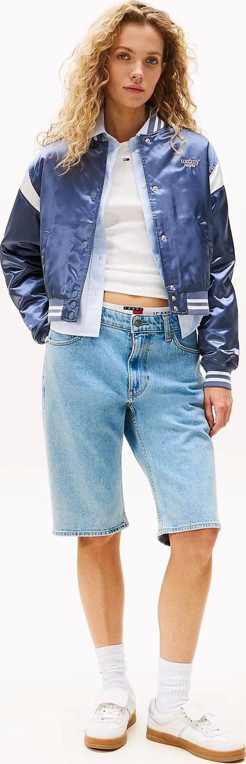 TJW SCRIPT VARSITY JACKET Kadın Gri Ceket DW0DW20960PO6